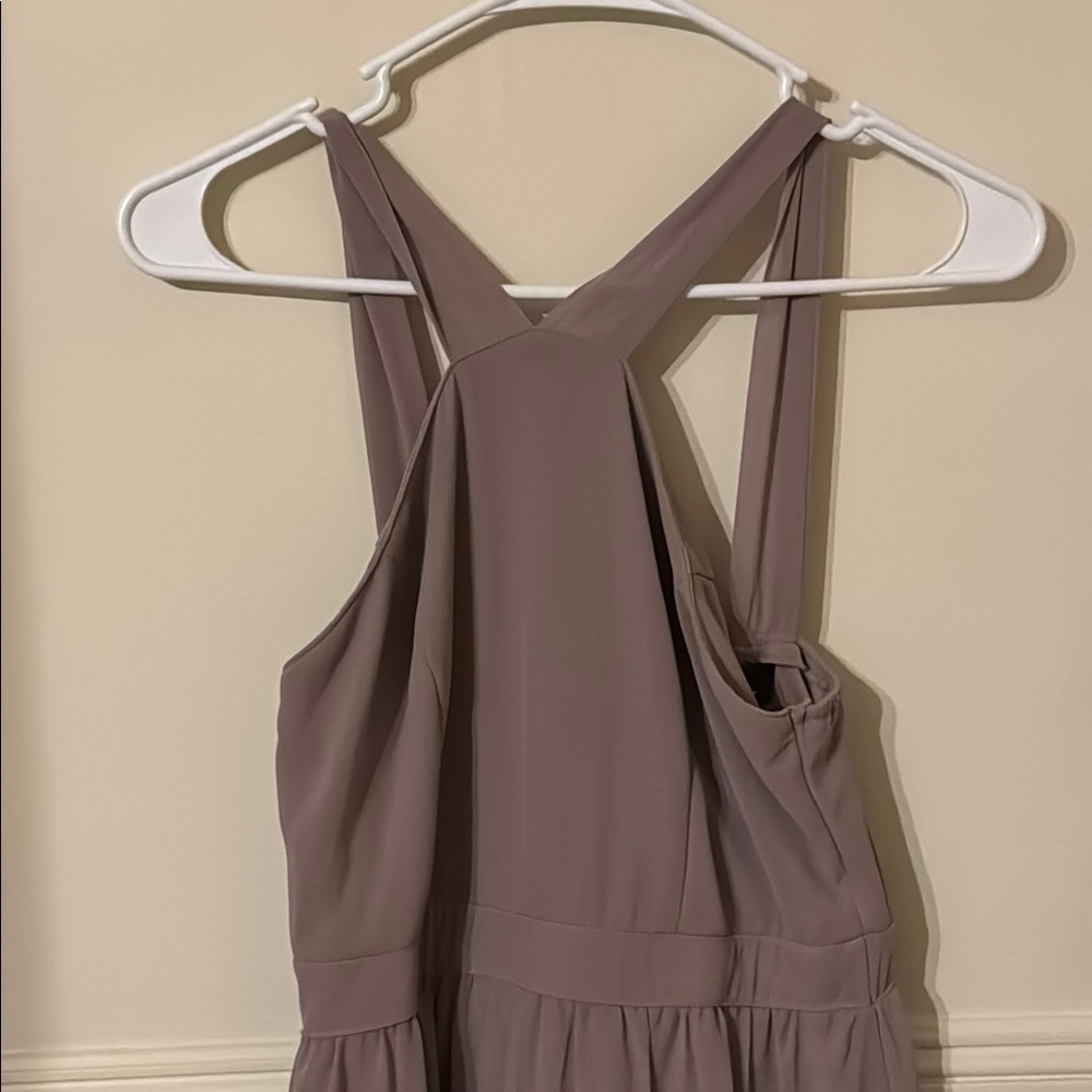 Lulus floor length sleeveless gown. Great for formal occasions, prom.